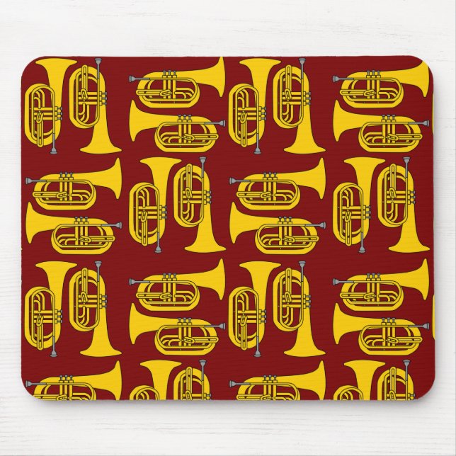 Marching Baritone Crosshatch Mousepad (Vorne)