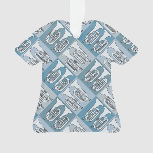 Marching Baritone Crosshatch Ornament (Vorderseite)