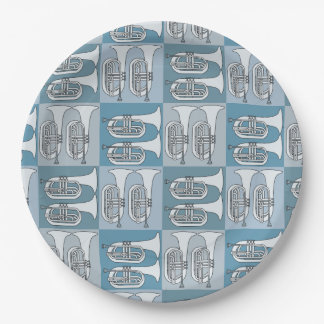 Marching Baritone Crosshatch Pappteller