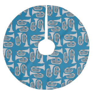 Marching Baritone Crosshatch Polyester Weihnachtsbaumdecke