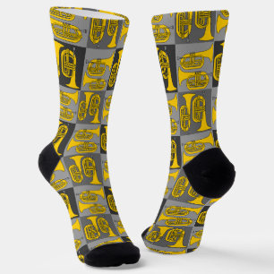 Marching Baritone Crosshatch Socken