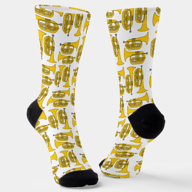 Marching Baritone Crosshatch Socken (Gewinkelt)