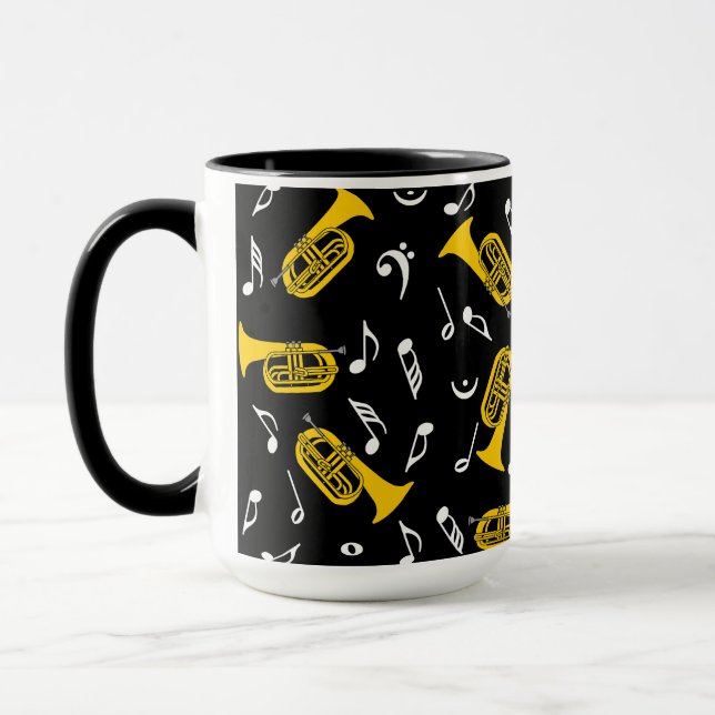 *Marching Baritone Musiknoten Tasse (Links)