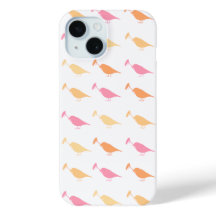 Marching Daisy Bird Design Orange Pink