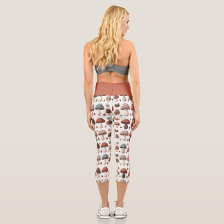 Marching Mushrooms Capri Leggings