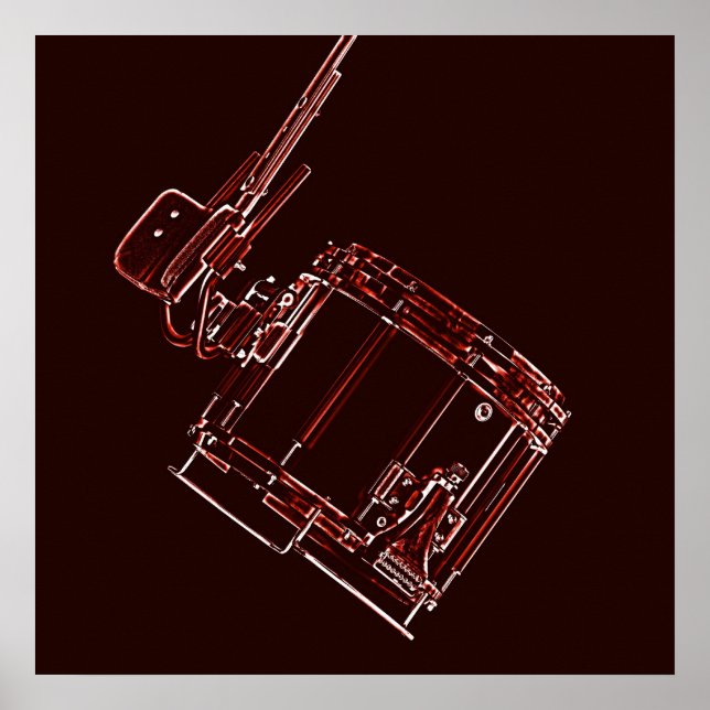 Marching Snare Drum oder Drummer Poster (Vorne)