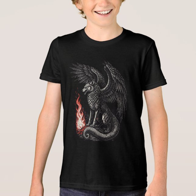 Marchosias Höllenflügel Unleashed Tri-Blend Shirt (Vorderseite)