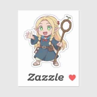 Marcille Chibi Elf Mage Aufkleber