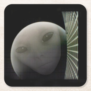 MarCO CubeSat Alien Mars Abarewell Rechteckiger Pappuntersetzer