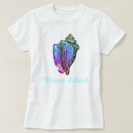 Marco Island Florida Hübsch Conch Muschel T-Shirt