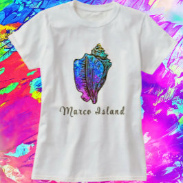 Marco Island Florida Hübsch Conch Sea Muschel T-Shirt