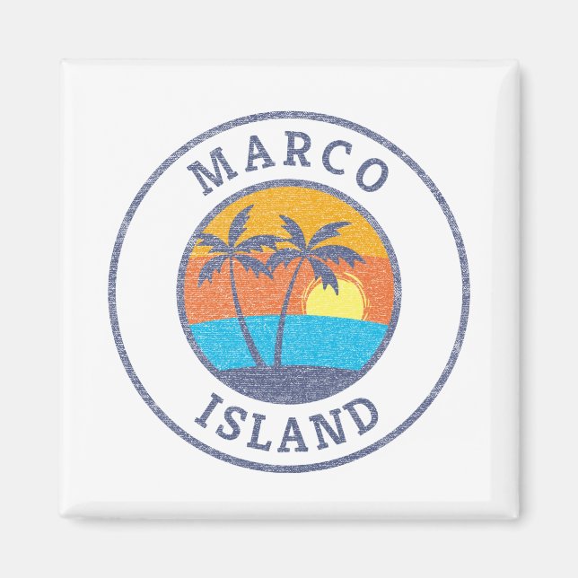 Marco Island, Florida im klassischen Stil Magnet (Vorne)