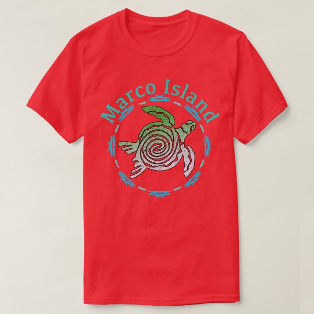 Marco Island Vintages Rippengeschenk T-Shirt (Design vorne)