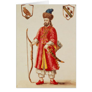 Marco Polo s'est habillé dans le costume de tartr