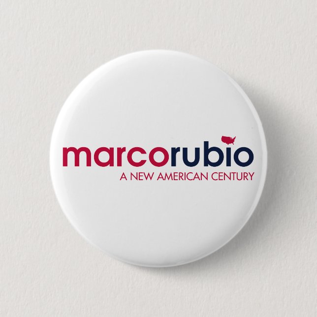 Marco Rubio 2016 Kampagnen-Knopf - 2,25" rund Button (Vorderseite)