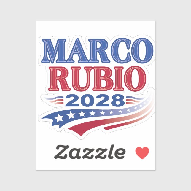 Marco Rubio 2028 (3.) Aufkleber (Blatt)