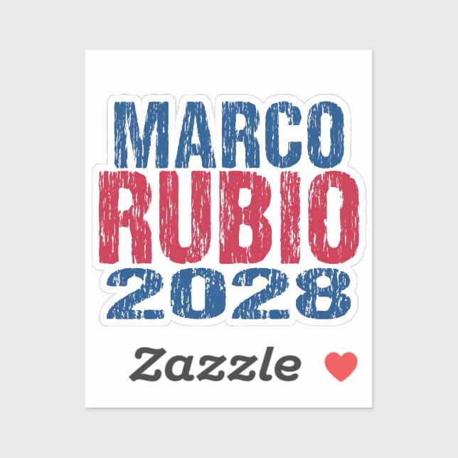 Marco Rubio 2028 (dis) Aufkleber (Blatt)