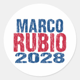 Marco Rubio 2028 (dis) Runder Aufkleber