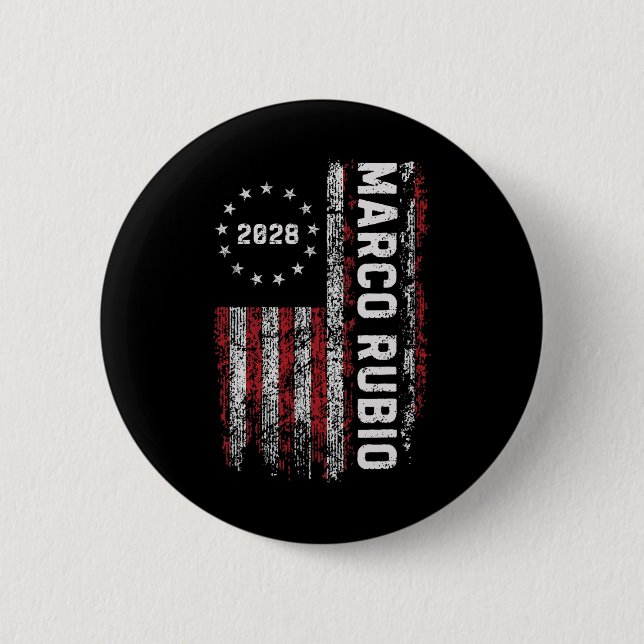 Marco Rubio 2028 President 48 Election Campaign Us Button (Vorderseite)