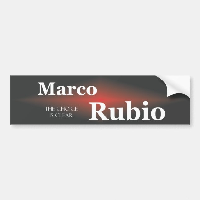 Marco Rubio 5,1 Autoaufkleber (Vorne)