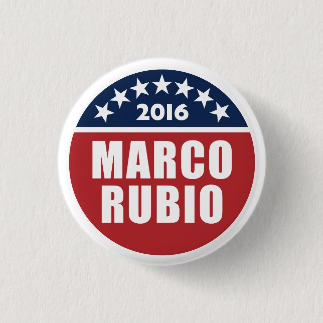 Marco Rubio für Präsidenten 2016 Button (Vorderseite)