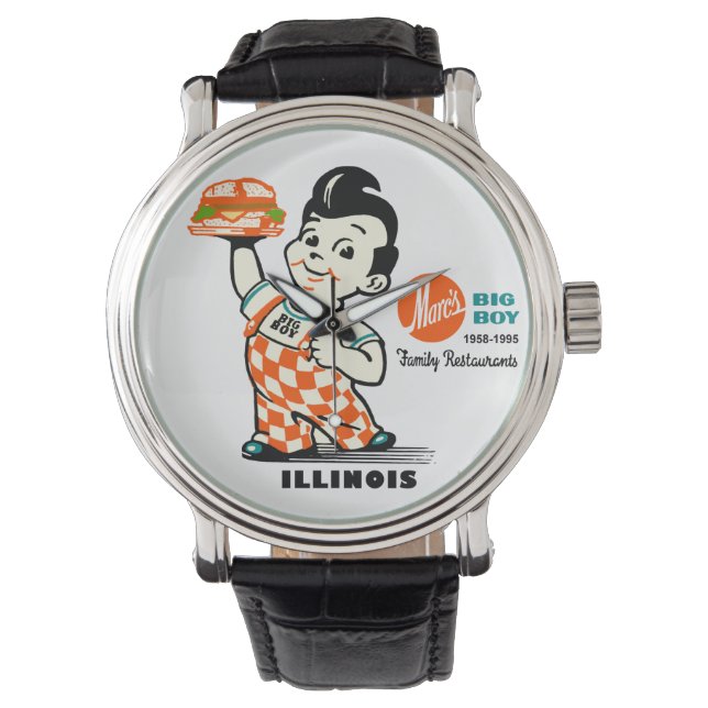 Marc's Big Boy Restaurants in Illinois Armbanduhr (Vorderseite)