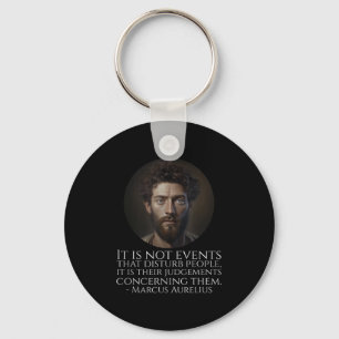Marcus Aurelius - Alte römische stoische Philosoph Schlüsselanhänger