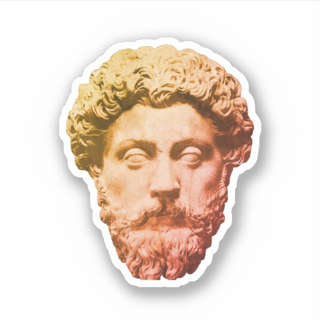 Marcus Aurelius Aufkleber (Vorderseite)