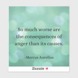 Marcus Aurelius: Erobern Sie Wut, finden Sie inner Aufkleber