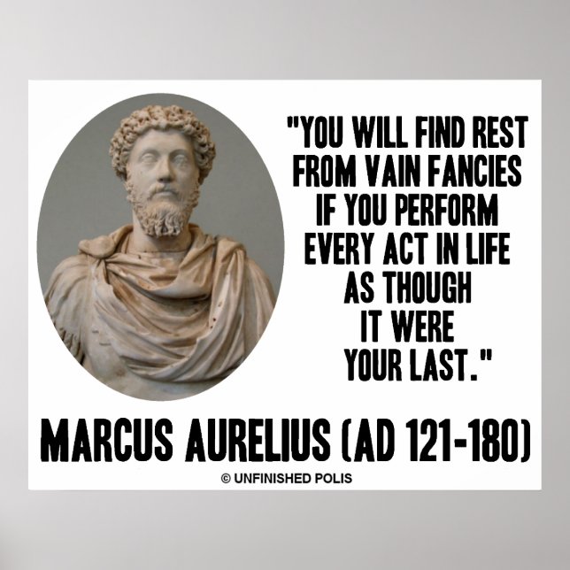 Marcus Aurelius findet Erholung aus vergeblichen F Poster (Vorne)