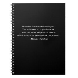 Marcus Aurelius Future Stoic Quote Notizblock