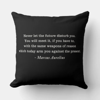 Marcus Aurelius Future Stoicism Zitat Kissen