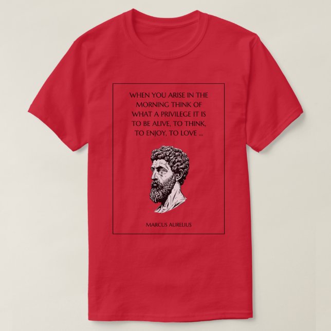 Marcus Aurelius Meditations TShirt (Design vorne)