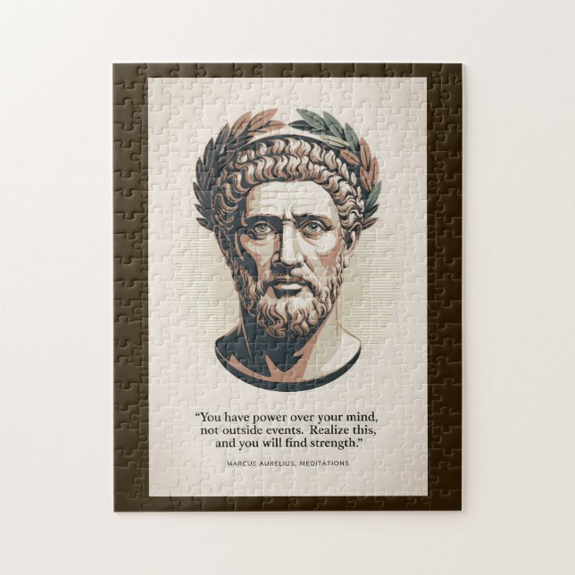 Marcus Aurelius Meditations Zitat Illustrationskun (Vertikal)