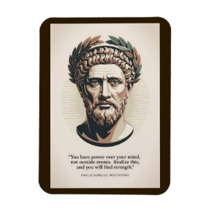 Marcus Aurelius Meditations Zitat Illustrationskun Magnet