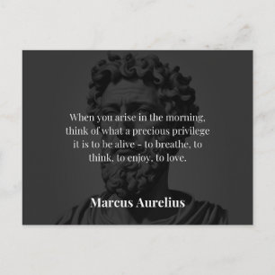 Marcus Aurelius' morgendliche Reflexion Postkarte