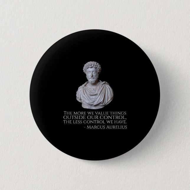 Marcus Aurelius - Philosophie des Motivierend Stoi Button (Vorderseite)