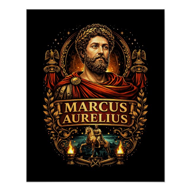 Marcus Aurelius Poster (Vorderseite)