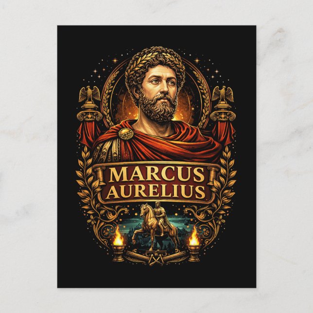 Marcus Aurelius Postkarte (Vorderseite)