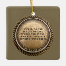 Marcus Aurelius Quote Dwell über die Schönheit des Keramikornament