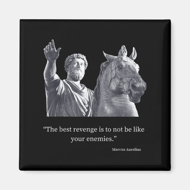Marcus Aurelius Quote Stoicism Stoics Amor Fati Me Magnet (Vorne)