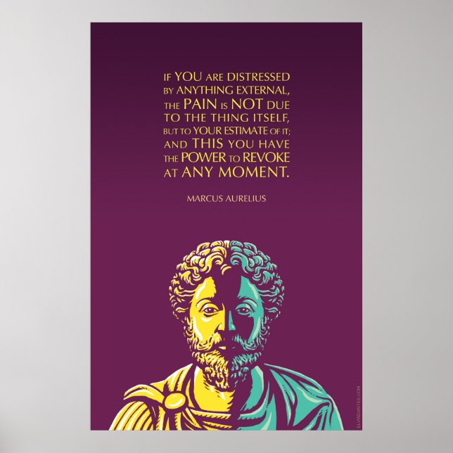 Marcus Aurelius quote: The Power to Revoke Poster (Vorne)
