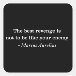Marcus Aurelius Rache Stoic Quote T - Shirt Quadratischer Aufkleber
