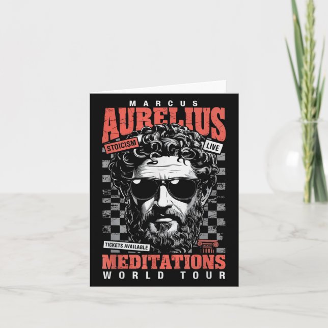 Marcus Aurelius Stoic Philosoper Quote Motivationa Karte (Vorderseite)