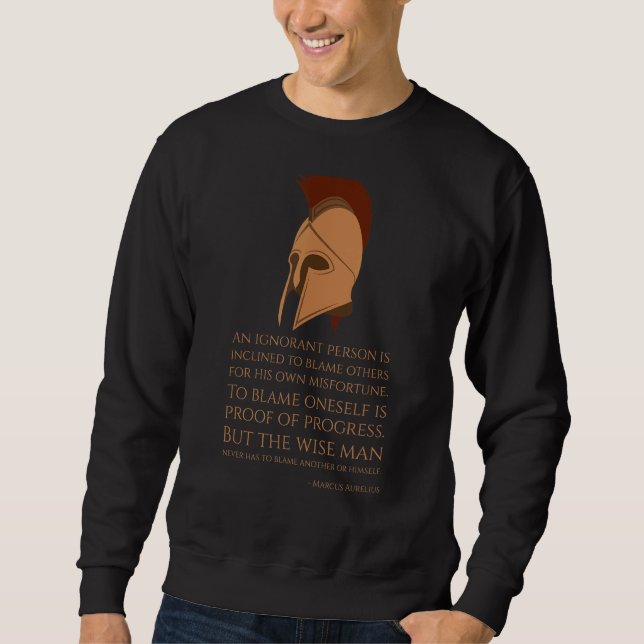 Marcus Aurelius Stoic Philosophy Ancient Roman S Sweatshirt (Vorderseite)