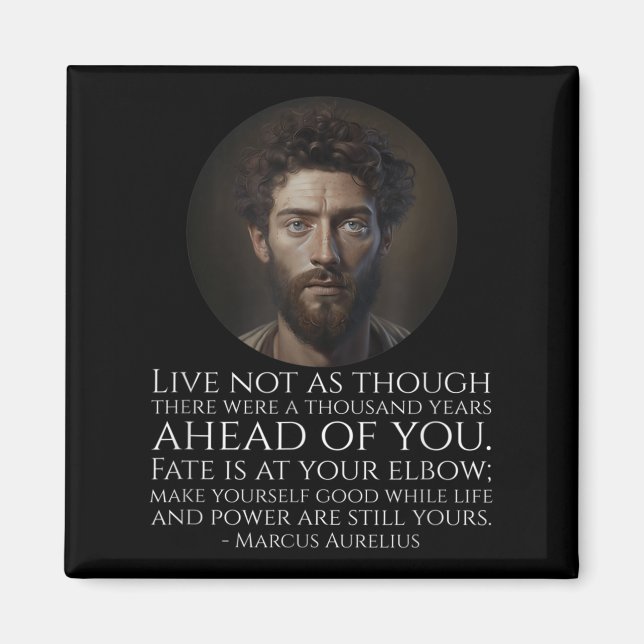 Marcus Aurelius Stoicism - Roman Stoic Philosophy Magnet (Vorne)