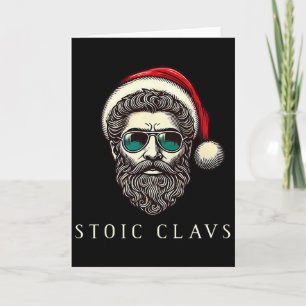 Marcus Aurelius Stoiker Weihnachtsmann Stoizismus Karte