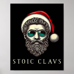 Marcus Aurelius Stoiker Weihnachtsmann Stoizismus Poster