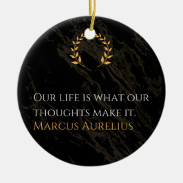 Marcus Aurelius Wahrheit: Leben gestalten Keramik Ornament