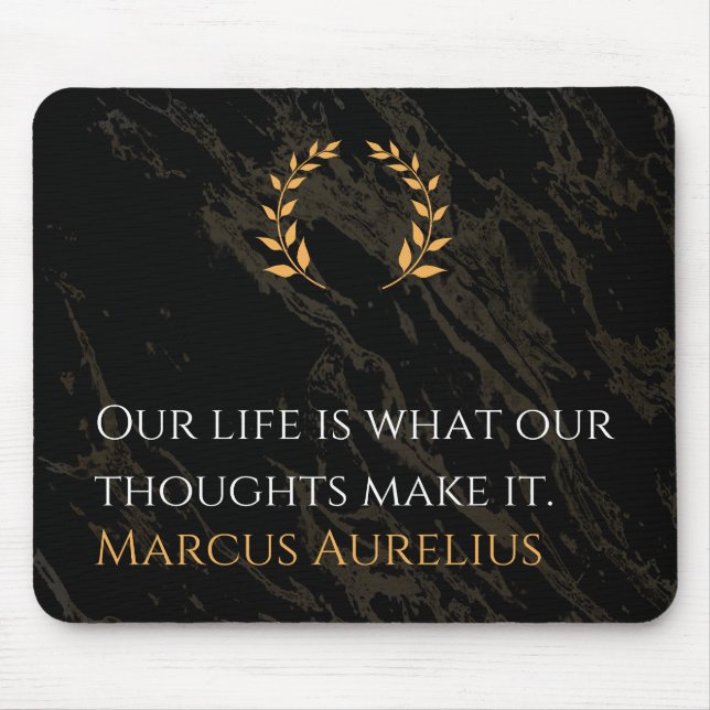 Marcus Aurelius Wahrheit: Leben gestalten Mousepad (Vorne)
